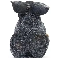 Садовая фигура 19 х 13 х 15 см полистоун Зайка толстый