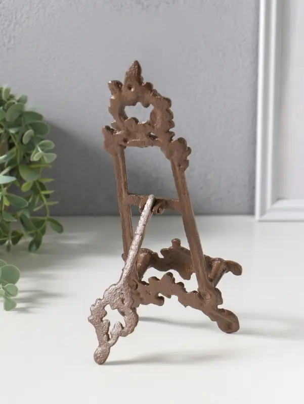 Фигурка - подставка для книг &laquo;Мольберт с узорами&raquo;, чугун, 23.5&times;10&times;4 см