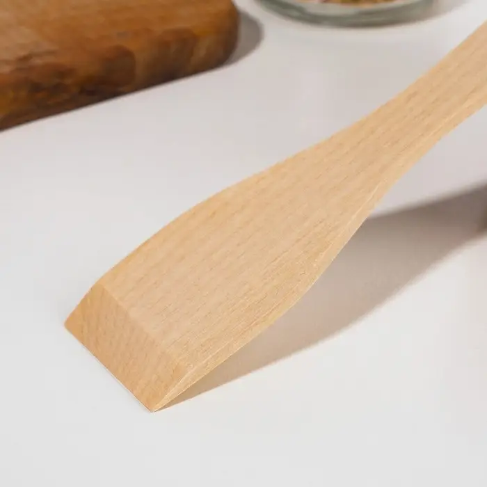 Лопатка деревянная 210х45х4 мм "Берёза ЛЮКС" в евро-слоте