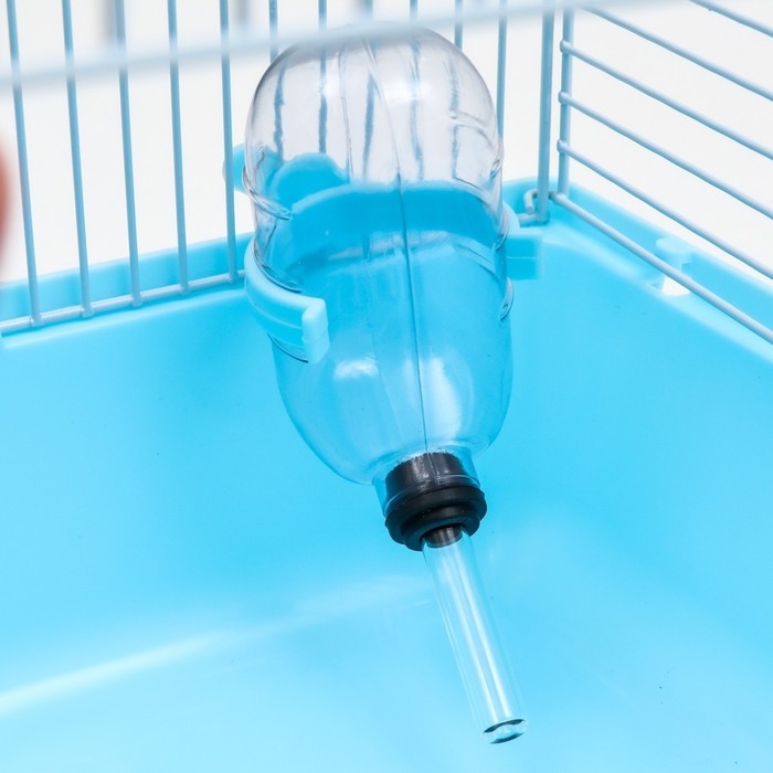 Клетка для мелких грызунов Клетка для мелких грызунов "Пижон", с наполнением, 23 х 17 х 40 см, голубая