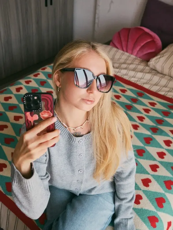 Очки солнцезащитные женские &laquo;OneSun. Wayfarer&raquo;, uv 400, линза 5.2&times;4.2 см, чёрный, фиолетовый