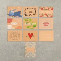 Мини открытки для бизнеса &laquo;Самое нужное&raquo;, крафт, 10 шт., 8&times;6 см