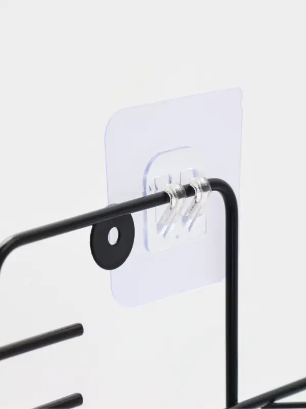 Полка для ванной угловая 3-х ярусная 20,5*20,5*52 см, цвет черный Полка для ванной угловая 3-х ярусная 20,5*20,5*52 см, цвет черный