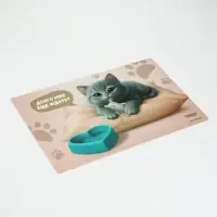 Коврик под миску &laquo;Котик недовольный&raquo;, 43&times;28 см