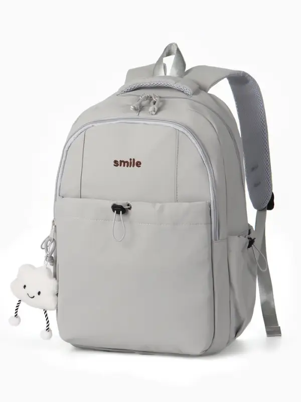 Рюкзак 32*14*45 см, 2 отд, 4 н/карм, Однотон, серый