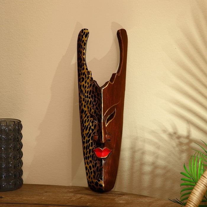 Маска «Юник», 15×7×50 см, албезия, текстиль