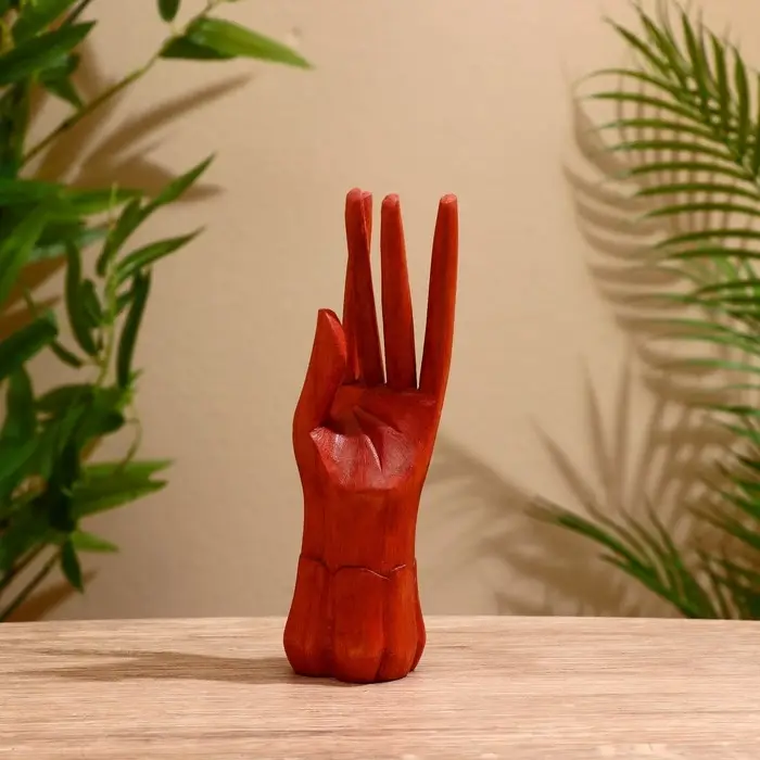 Подставка под кольца дерево Подставка под кольца дерево "Кисть" 6х6х20 см