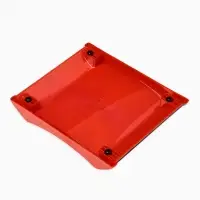 Монетница двухкомпонентная, с местом для рекламной вставки, 19.3&times;16.3&times;2.5 см, красная