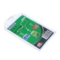 Бейдж - карман силиконовый, вертикальный, 54&times;90 мм