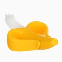 Набор силиконовых прорезывателей для зубов «Банан, погремушка», 2 шт., Крошка Я