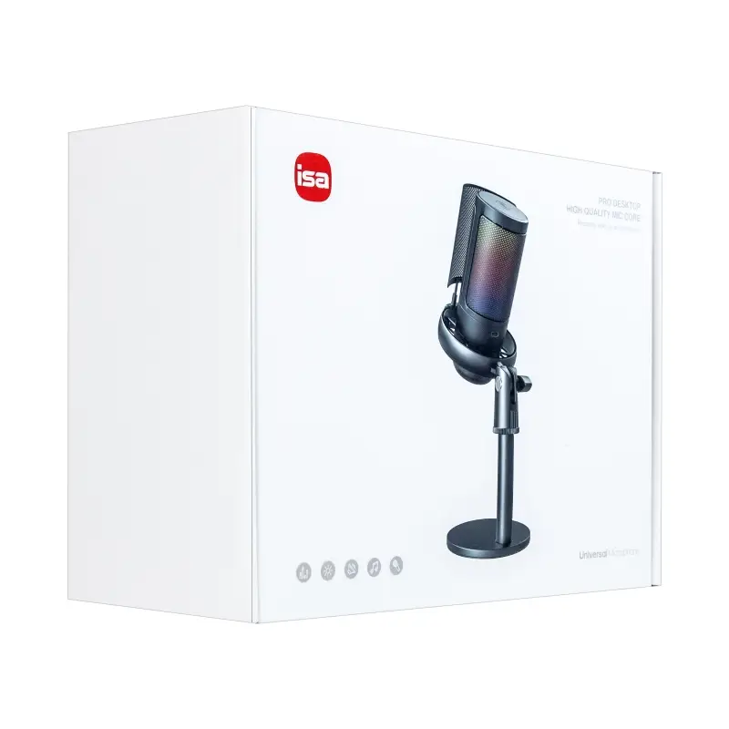 Микрофон игровой для стриминга RGB с подсветкой WM-M60 ISA