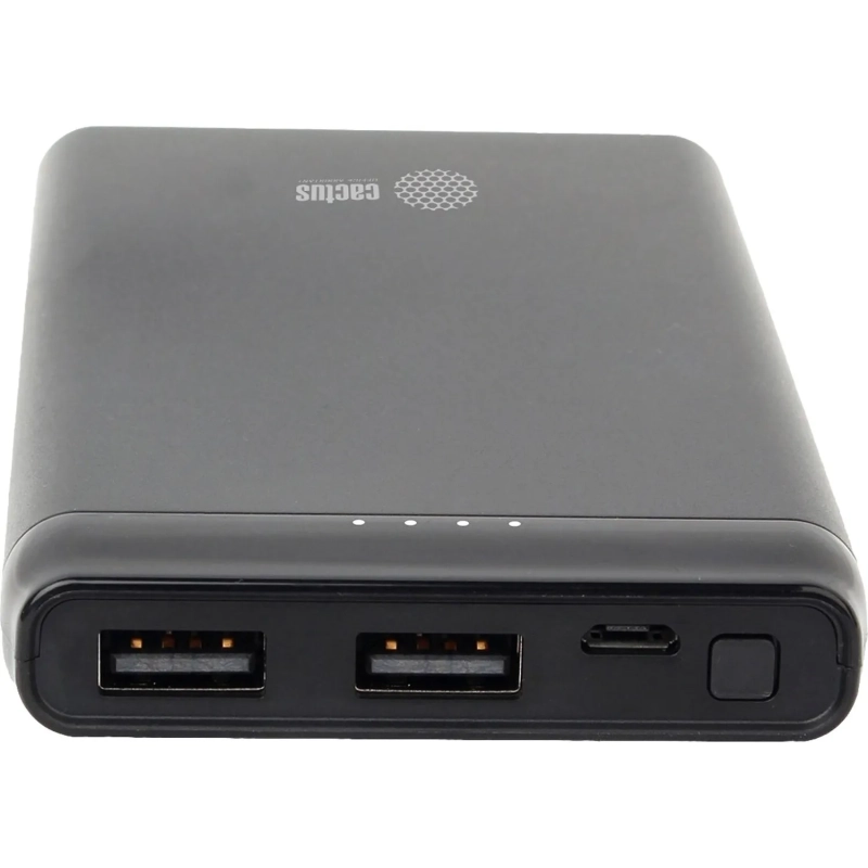 Внешний аккумулятор Cactus CS-PBFSFT-10000 10000mAh 2.1A 2xUSB черный