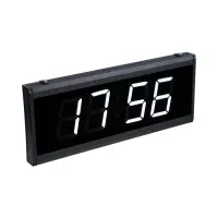 Часы электронные настенные &laquo;Соломон&raquo;, будильник, 48&times;19&times;3 см, белая индикация