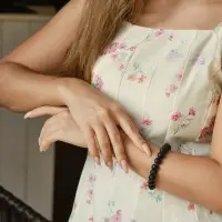 Браслет из бусин &laquo;Агат чёрный&raquo;, d=5.5 см, шар №10, чёрный