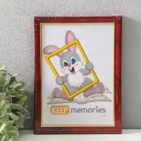 Фоторамка для фото 15&times;21 см Keep memories &laquo;Офис&raquo;, пластик, яшма, (пластиковый экран)