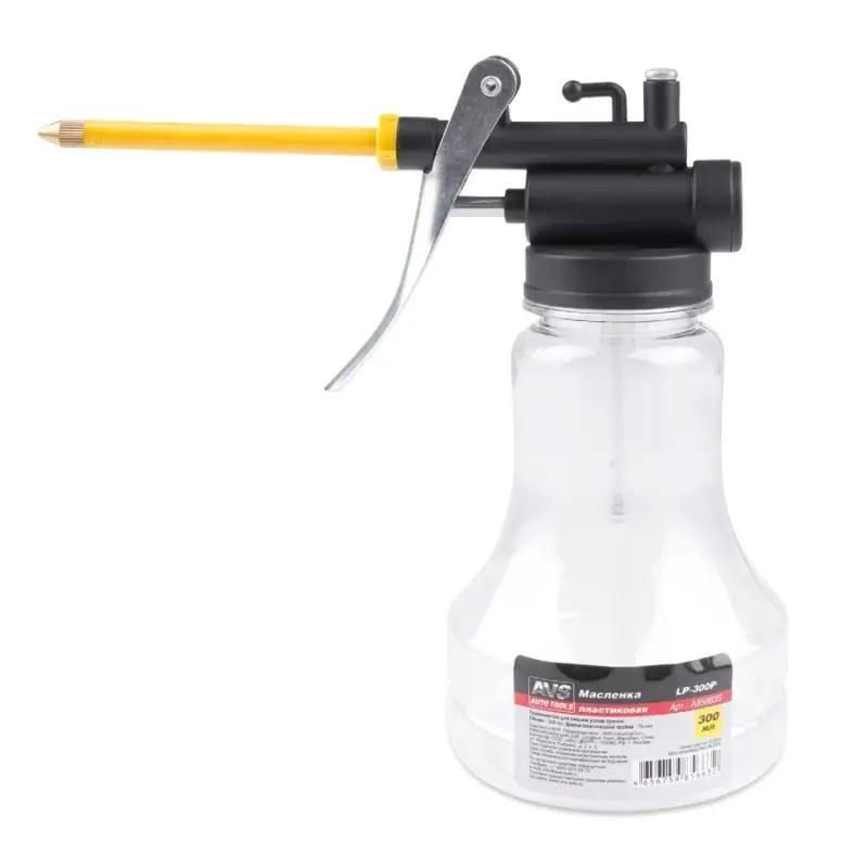 Масленка 300 мл пластиковая прозрачная AVS LP-300P