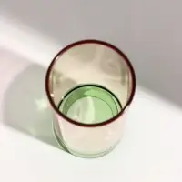Подсвечник на 1 свечу &laquo;Столб&raquo;, стекло, розовый и зелёный, d=6.3 см, 7&times;7&times;17.5 см