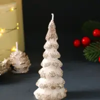 Набор свечей &laquo;Ёлочки и шишки&raquo;, 6 шт., 18.5&times;18.5&times;3.5 см