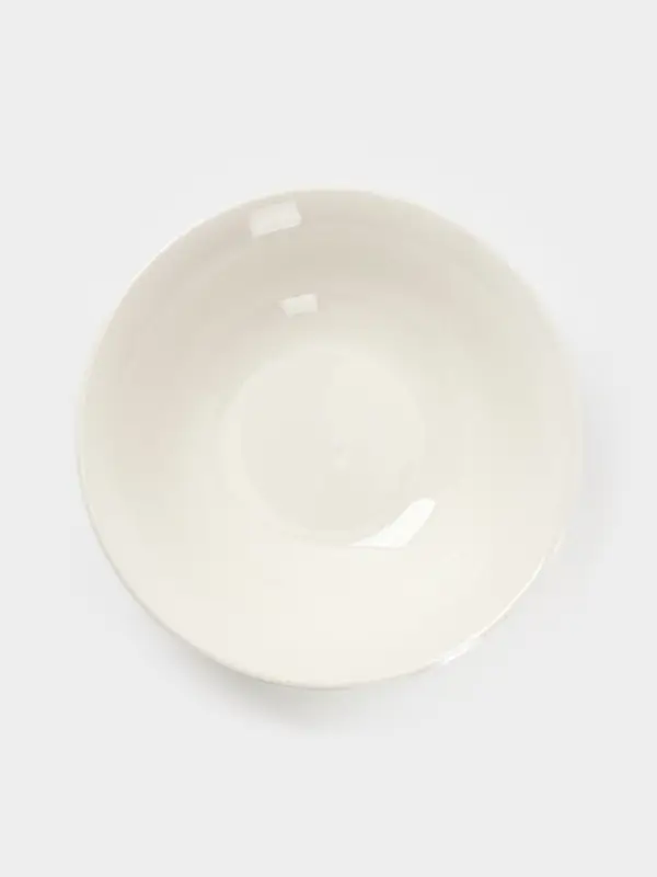 Тарелки глубокие Доляна White Label, набор 4 шт., 500 мл, фарфор, белые