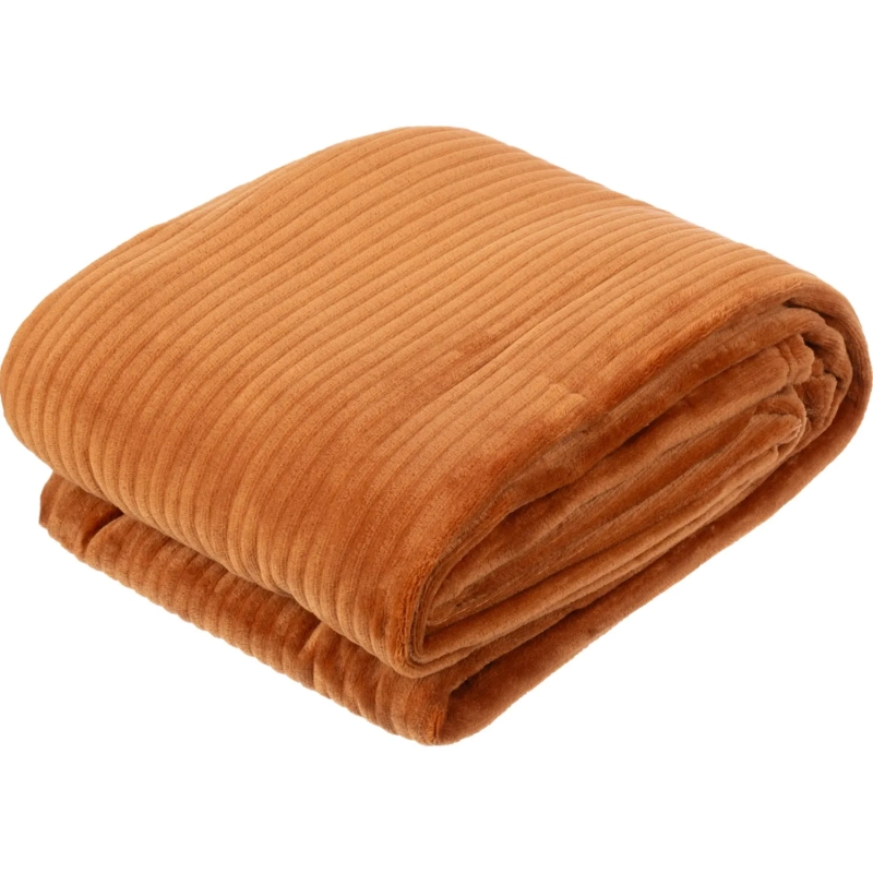 Плед микрофибра Luscan, фактура шоколадный 200х220