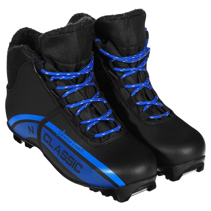 Ботинки лыжные Winter Star classic, NNN, р. 40, цвет чёрный/синий Ботинки лыжные Winter Star classic, NNN, р. 40, цвет чёрный/синий