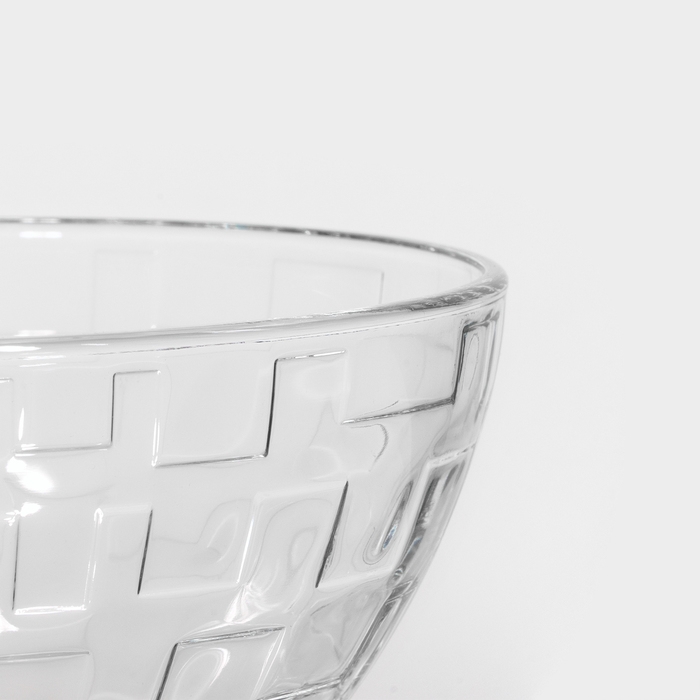 Салатник стеклянный «Лабиринт», 850 мл, d=16 см Салатник стеклянный «Лабиринт», 850 мл, d=16 см