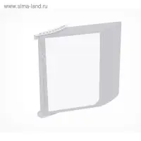 Рамка пластиковая для перекидной системы A4, INFOFRAME, без протектора, цвет белый