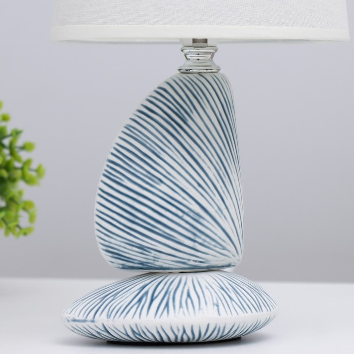 Настольная лампа Настольная лампа "Парма" E14 40Вт синий 15,5х15,5х32 см RISALUX