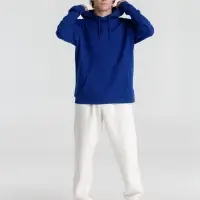 Толстовка с капюшоном унисекс Hoodie, ярко-синяя, размер XS