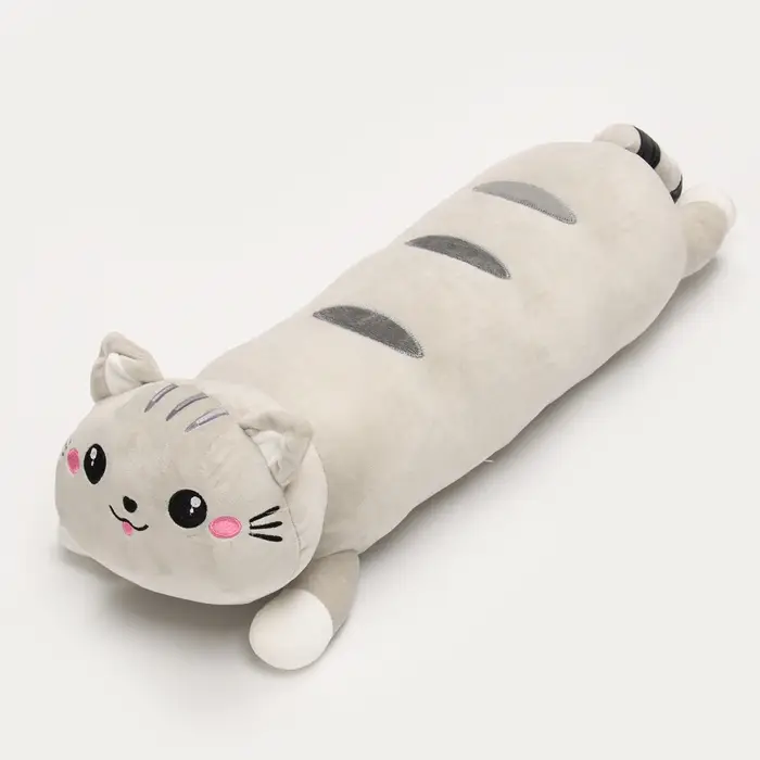 Мягкая игрушка &laquo;Кот-батон&raquo;, 75 см, цвет серый