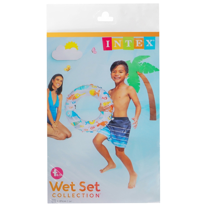 Круг для плавания «Яркий», d=61 см, от 6-10 лет, цвет МИКС, 59241NP INTEX Круг для плавания «Яркий», d=61 см, от 6-10 лет, цвет МИКС, 59241NP INTEX