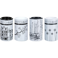 Точилка SKETCH&ART 2 отв. с контейнером, металл 4вида 35-0039