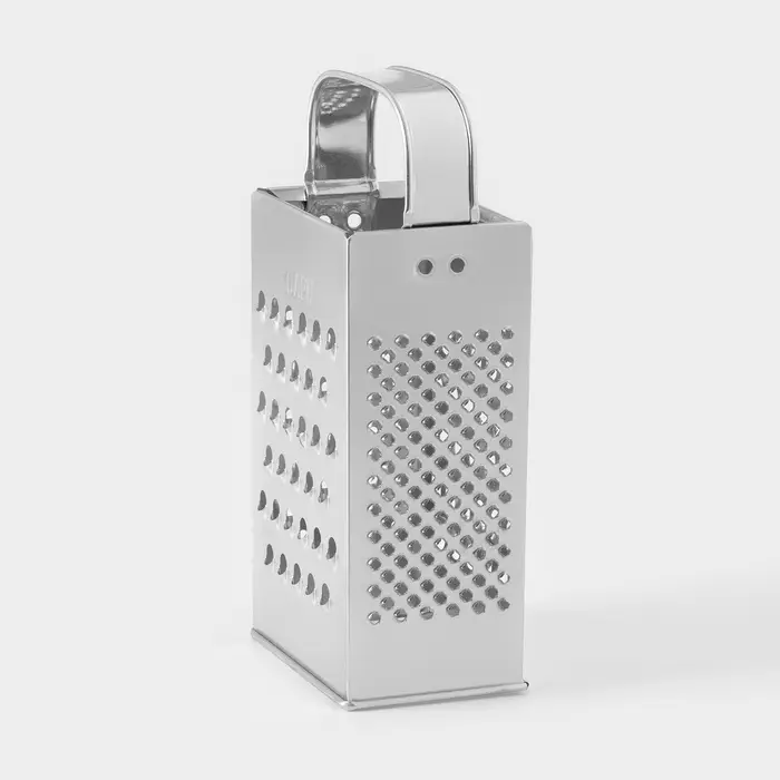 Тёрка КВАРЦ &laquo;Эконом&raquo;, 4 грани, 8.5&times;6.2&times;18.2 см, металл