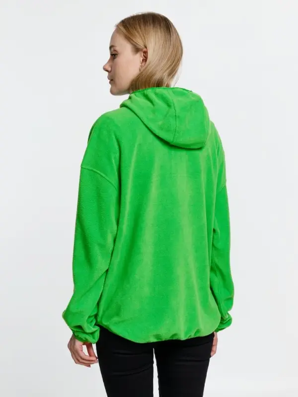 Анорак флисовый унисекс Fliska, зеленое яблоко, размер XS/S Анорак флисовый унисекс Fliska, зеленое яблоко, размер XS/S