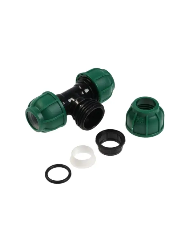 Тройник ПНД ZEIN, 25 мм, цанга