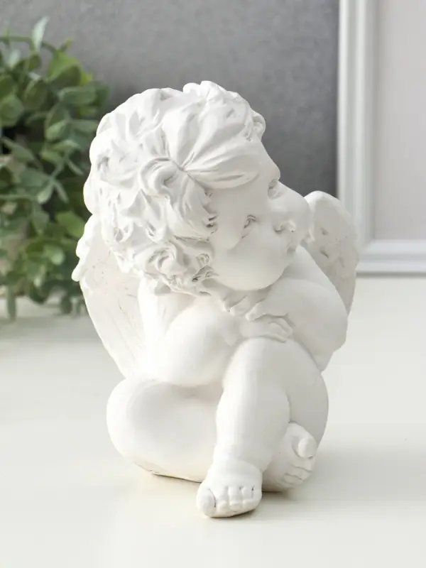 Статуэтка "Ангелочек сидячий"малый, 18х14х13 см