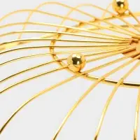 Ваза для фруктов "Милена" 28*28*7 см, цвет золотой Ваза для фруктов "Милена" 28*28*7 см, цвет золотой