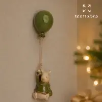 Фигурка на стену &laquo;Лосик на воздушном шарике&raquo;, 12&times;11&times;57.5 см
