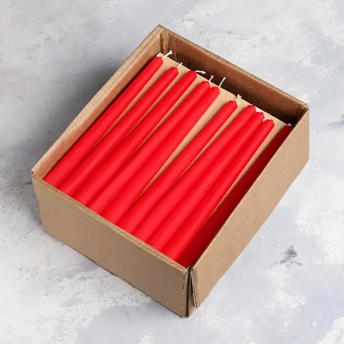 Свеча античная, 2,2х 25 см, красная Свеча античная, 2,2х 25 см, красная