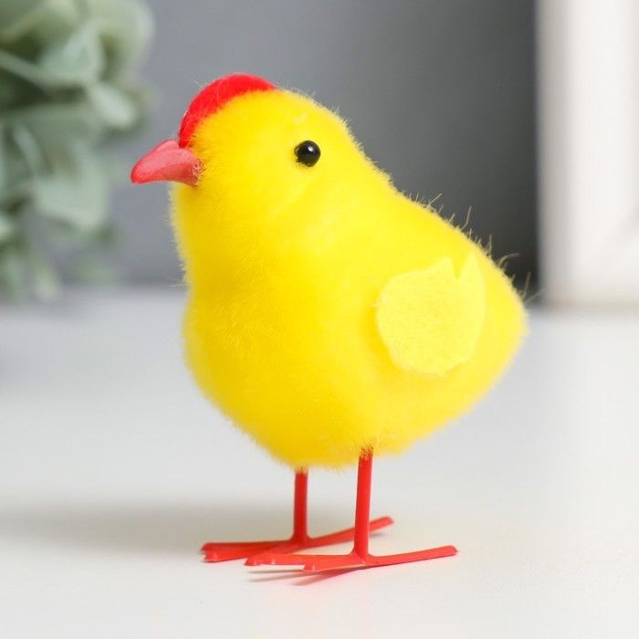Сувенир пасхальный Сувенир пасхальный "Цыплята с гребешком" набор 6 шт жёлтый 3х6х6,5 см