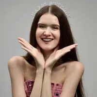 Ободок "Happy birtday" серебряный