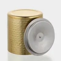 Ведро для льда с крышкой &laquo;Золото&raquo;, 14.5&times;14.5&times;18 см, нержавеющая сталь