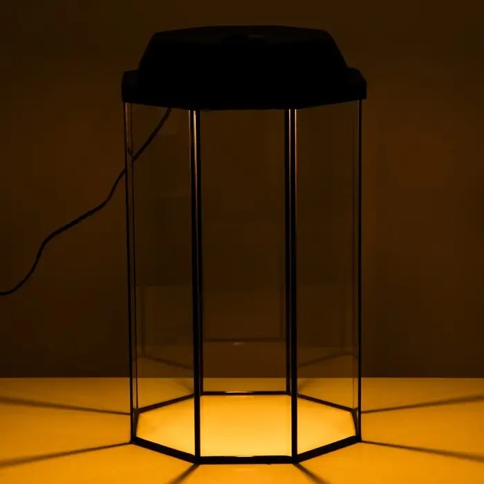 Аквариум «Восьмигранный» с крышкой, 32 литра, 29×29×45/50 см, чёрный Аквариум «Восьмигранный» с крышкой, 32 литра, 29×29×45/50 см, чёрный