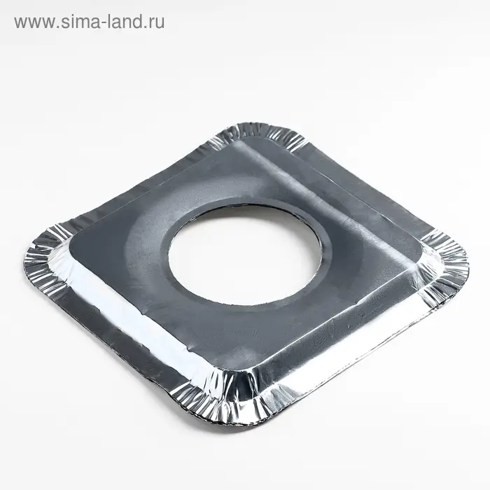 Набор пластин для защиты газовой плиты, 21.5&times;21.5 см, 5 шт.,алюминий, фольга