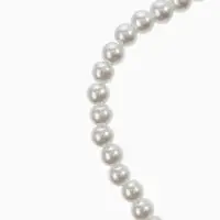 Бусы &laquo;Бантик&raquo;, жемчужины с завязкой, белые, 40 см