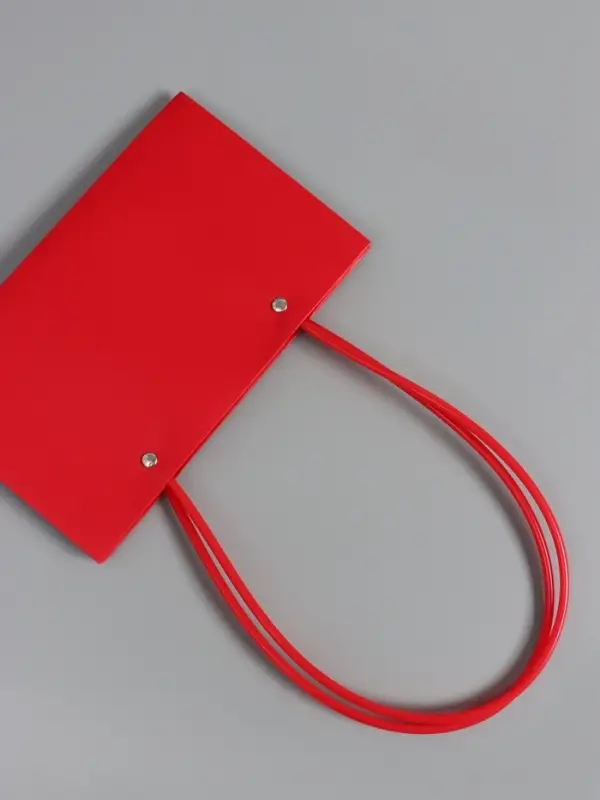 Сумка переноска для цветов, влагостойкая, красная, 22&times;10.5&times;13.5 см