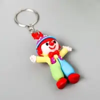 Брелок резина "Клоун"  5,2х4х1,8 см