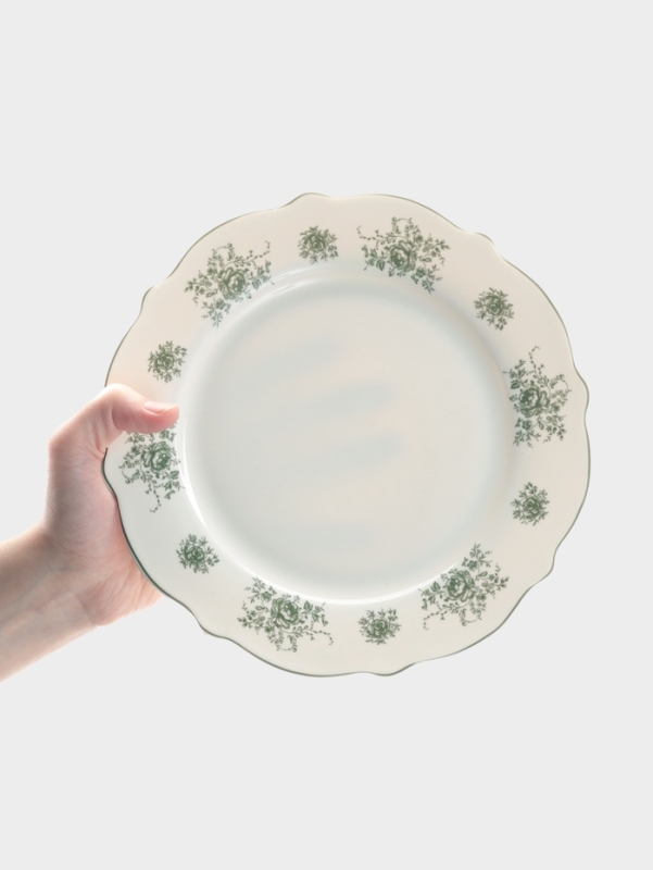 Тарелка WY Emerald Essence, d=26.5 см, фарфор, белая Тарелка WY Emerald Essence, d=26.5 см, фарфор, белая