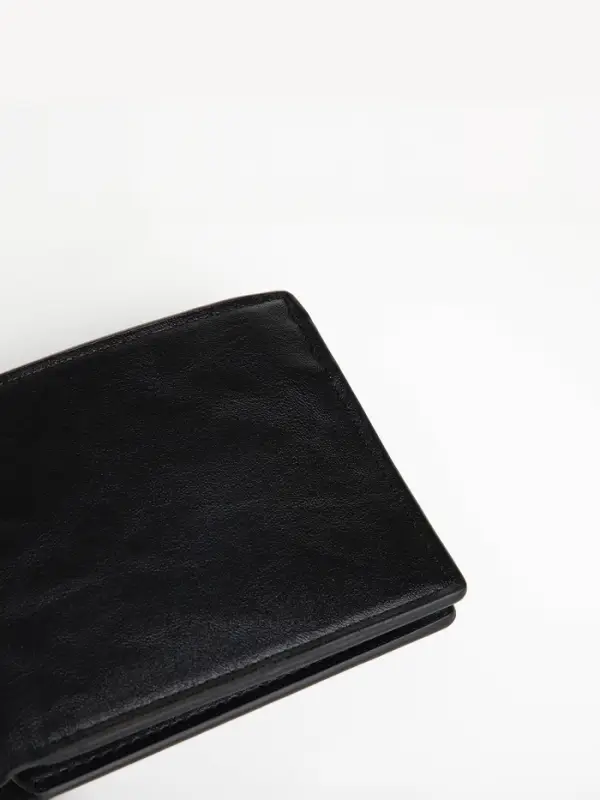 Портмоне мужское &laquo;Сайф&raquo;, без застёжки, отдел для карт, монет, чёрное