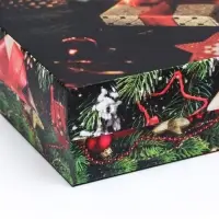 Коробка подарочная новогодняя складная, «Волшебная ночь», 21×15×5.7 см